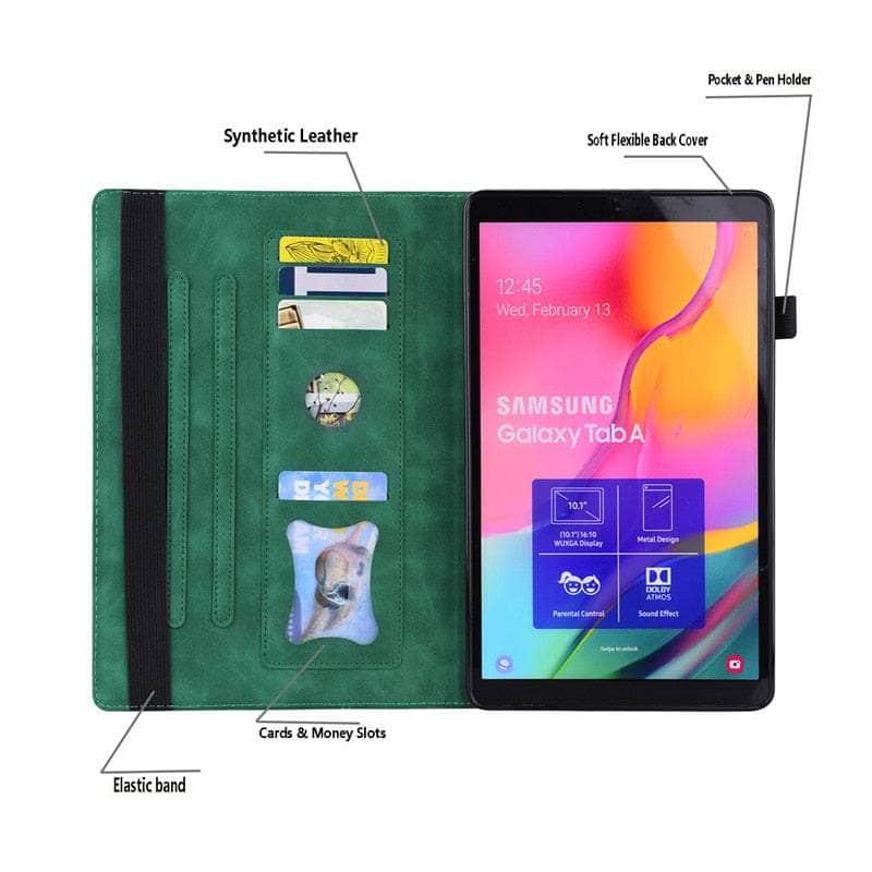 Casebuddy Galaxy Tab S9 Ultra Luxury Vegan Leather Wallet