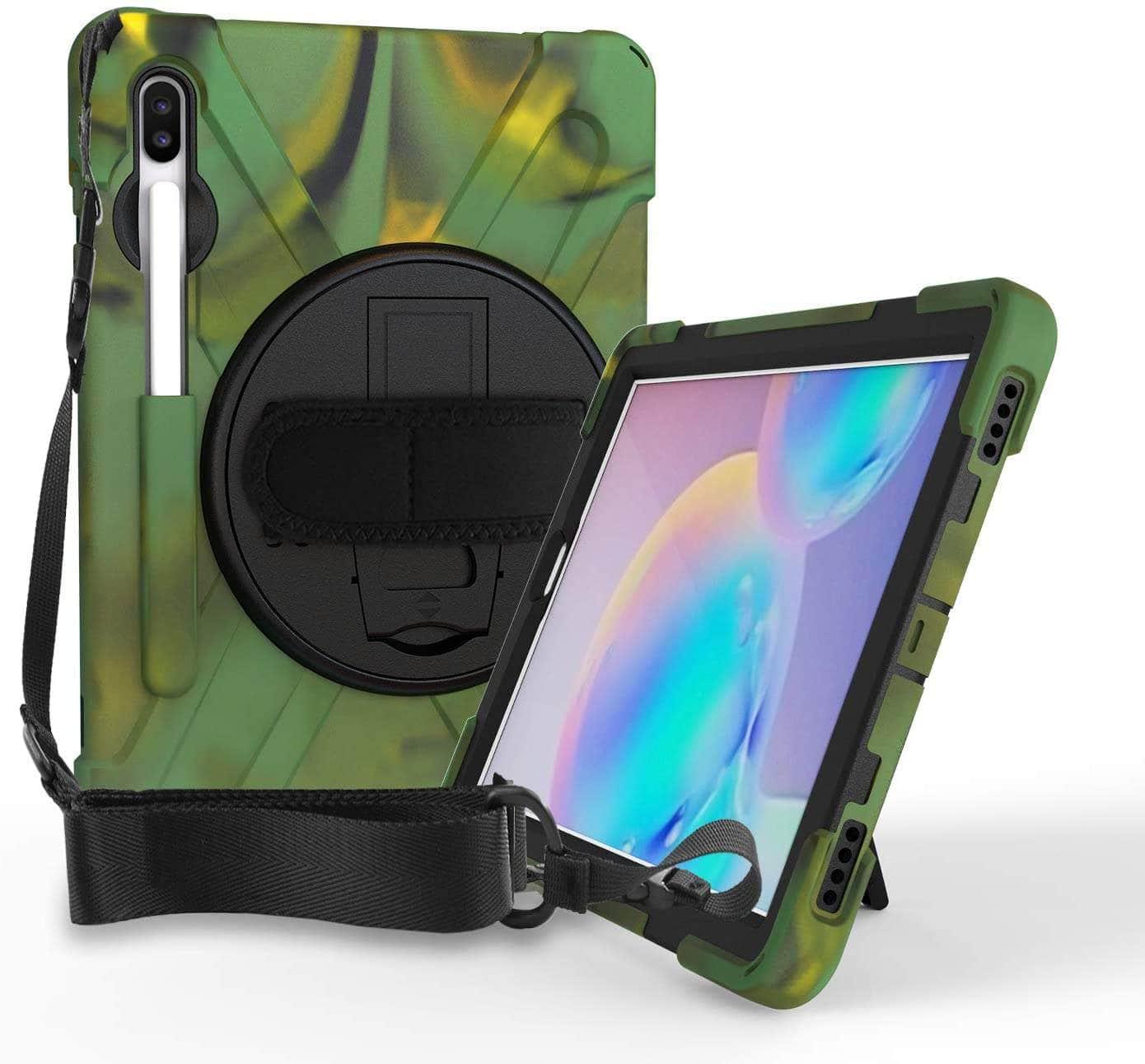 Casebuddy Army Green / S9 Ultra 14.6 inch Galaxy Tab S9 Ultra Shockproof Kids Tablet Stand