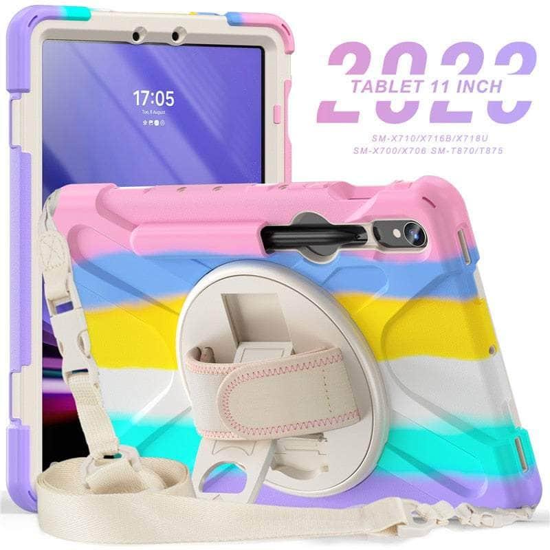Casebuddy Colorful Pink / S9 Ultra 14.6 inch Galaxy Tab S9 Ultra Shockproof Kids Tablet Stand