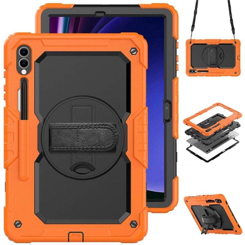 Casebuddy BK-ORG / S9 Ultra 14.6 inch Galaxy Tab S9 Ultra Shockproof Shoulder Strap Case