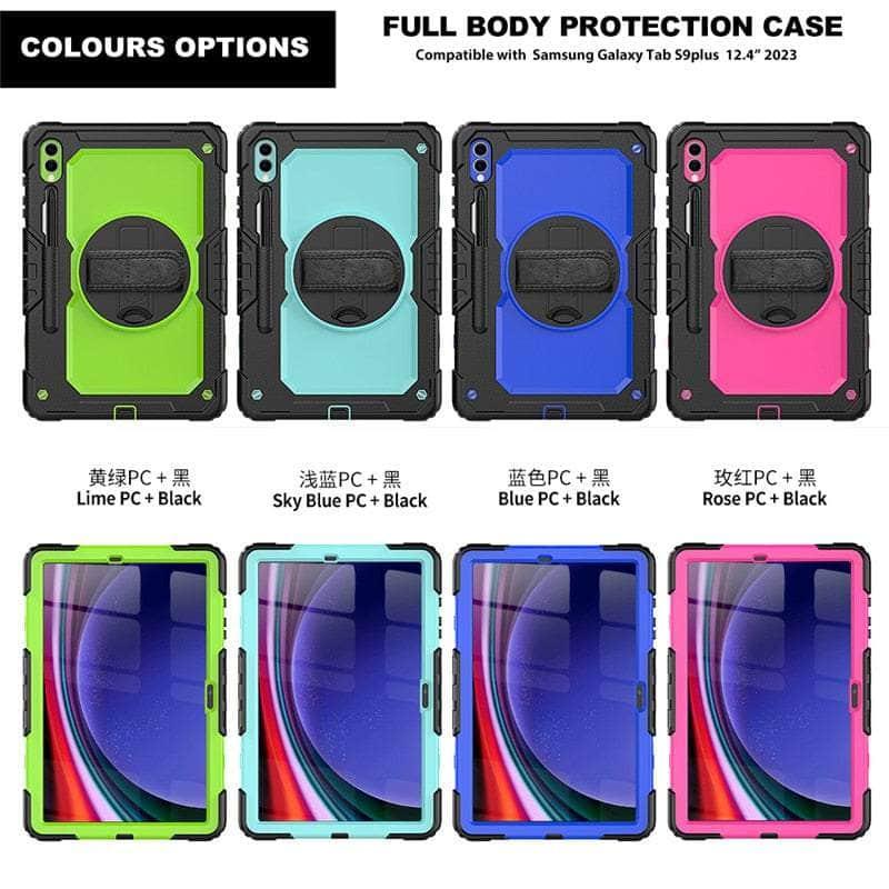 Casebuddy Galaxy Tab S9 Ultra Shockproof Shoulder Strap Case