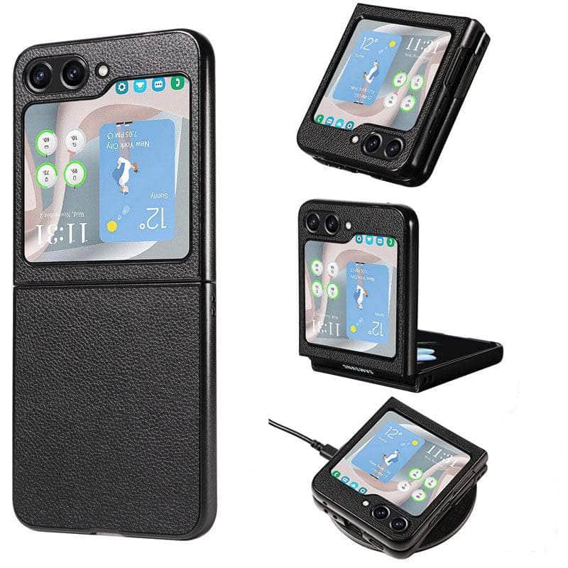 Casebuddy Galaxy Z Flip 5 Vegan Leather Case