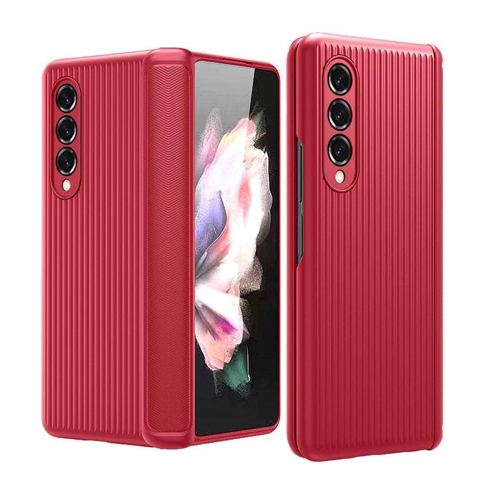 Casebuddy Red / For Galaxy Z Fold 3 Galaxy Z Fold 3 Hinge Full Protection Cover