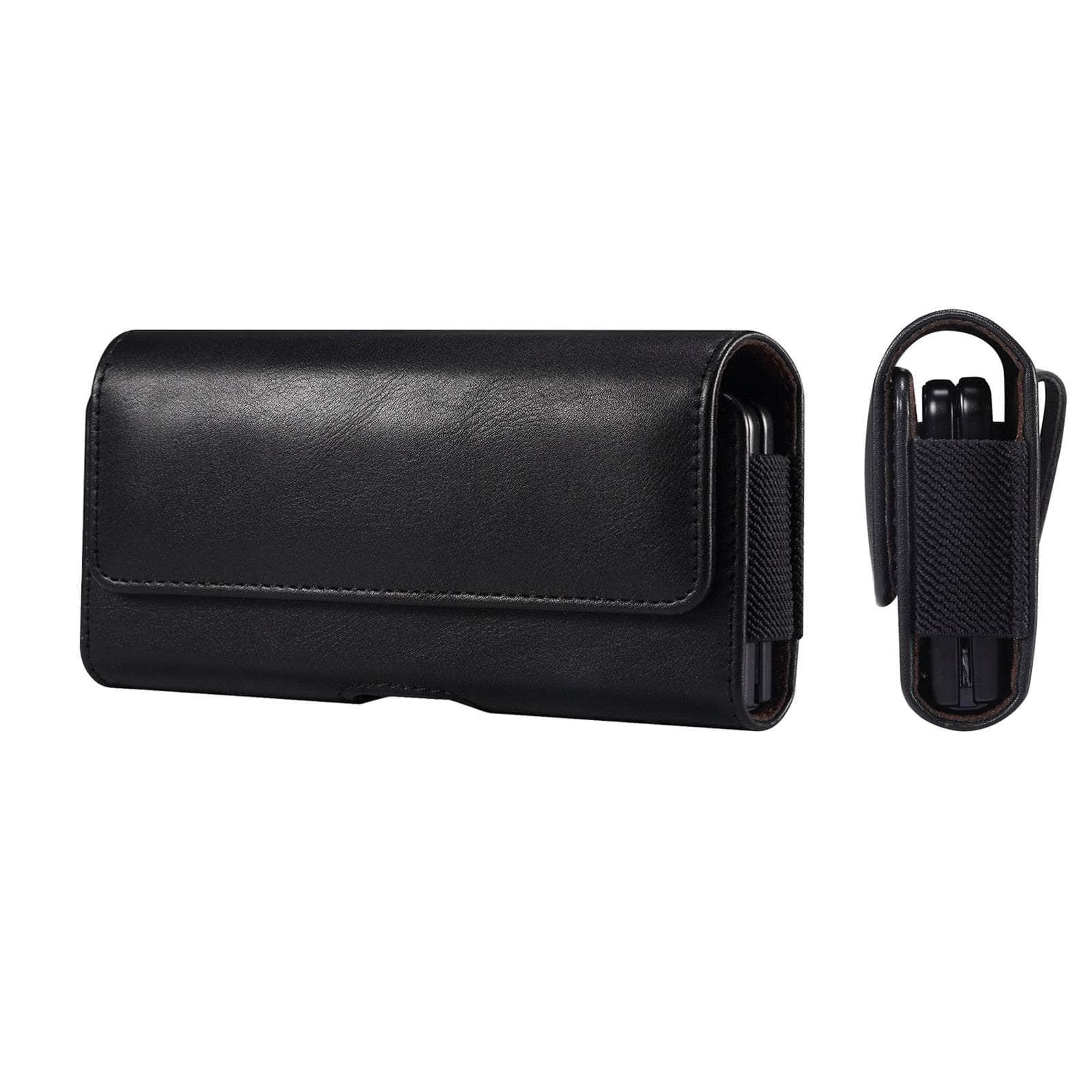 Casebuddy Smooth Leather / For Galaxy Z Fold4 Galaxy Z Fold 4 Leather Belt Clip Case