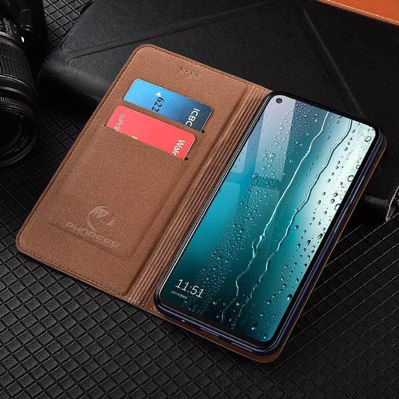 Casebuddy Genuine Galaxy A54 Leather Flip Wallet Case