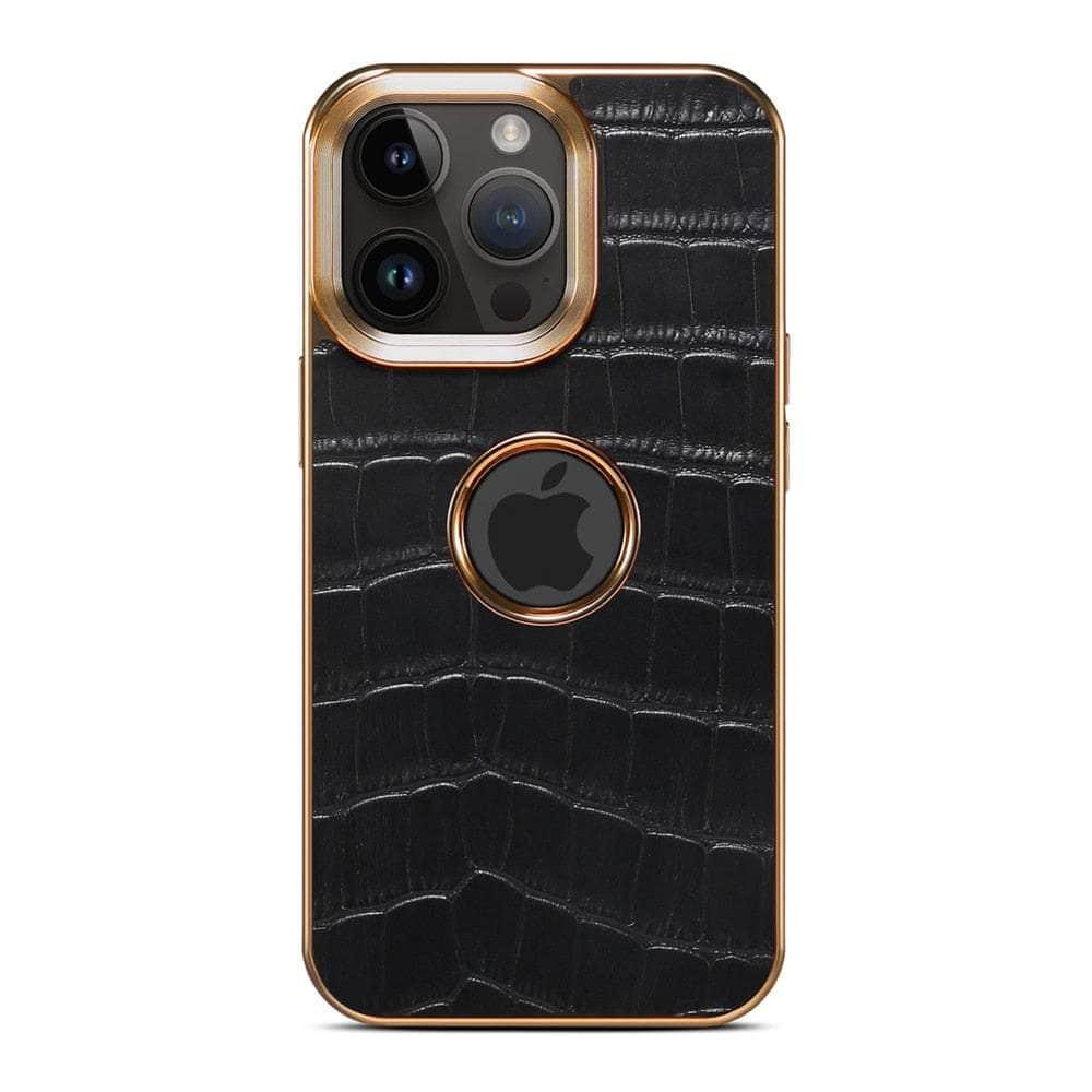 Casebuddy Genuine Leather iPhone 15 3D Texture Case