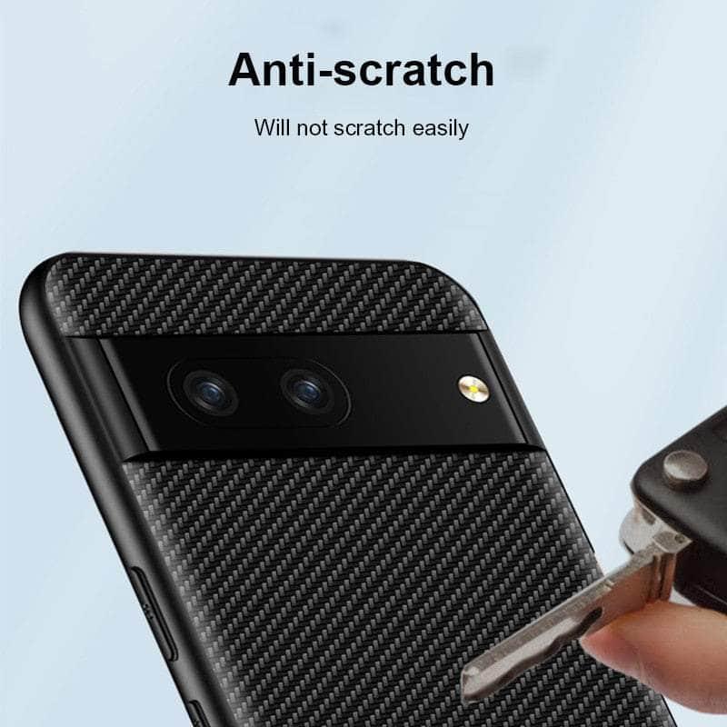Casebuddy Google Pixel 8 Carbon Fiber Vegan Leather Case