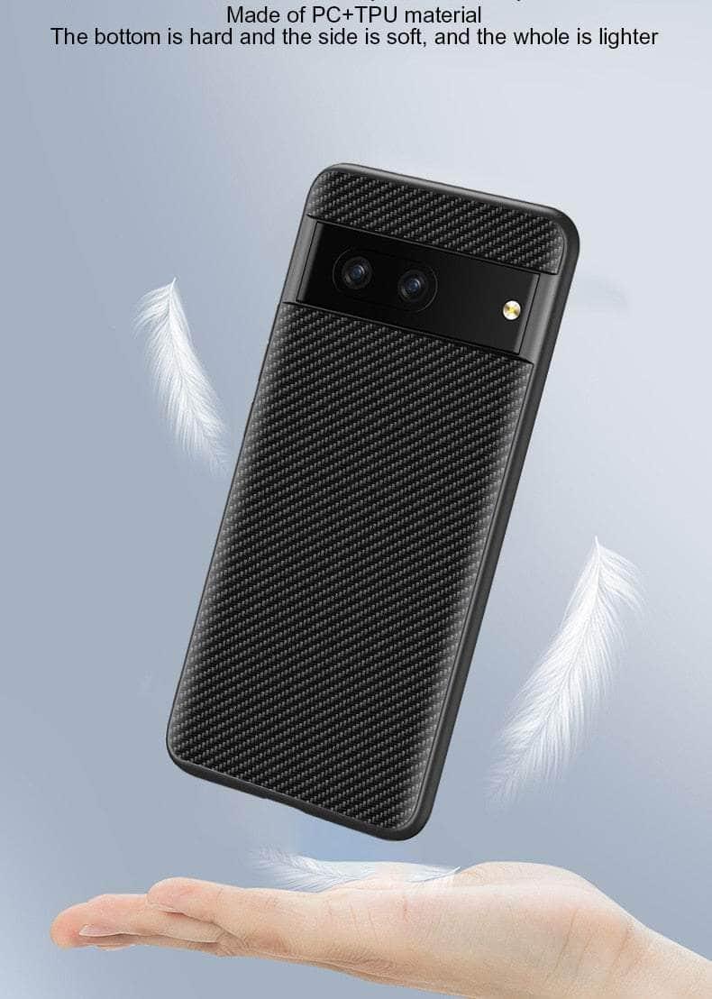 Casebuddy Google Pixel 8 Carbon Fiber Vegan Leather Case