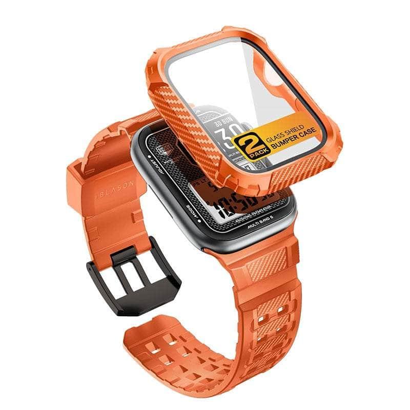 Casebuddy Orange I-BLASON Apple Watch 8/7 Case 45mm Armorbox