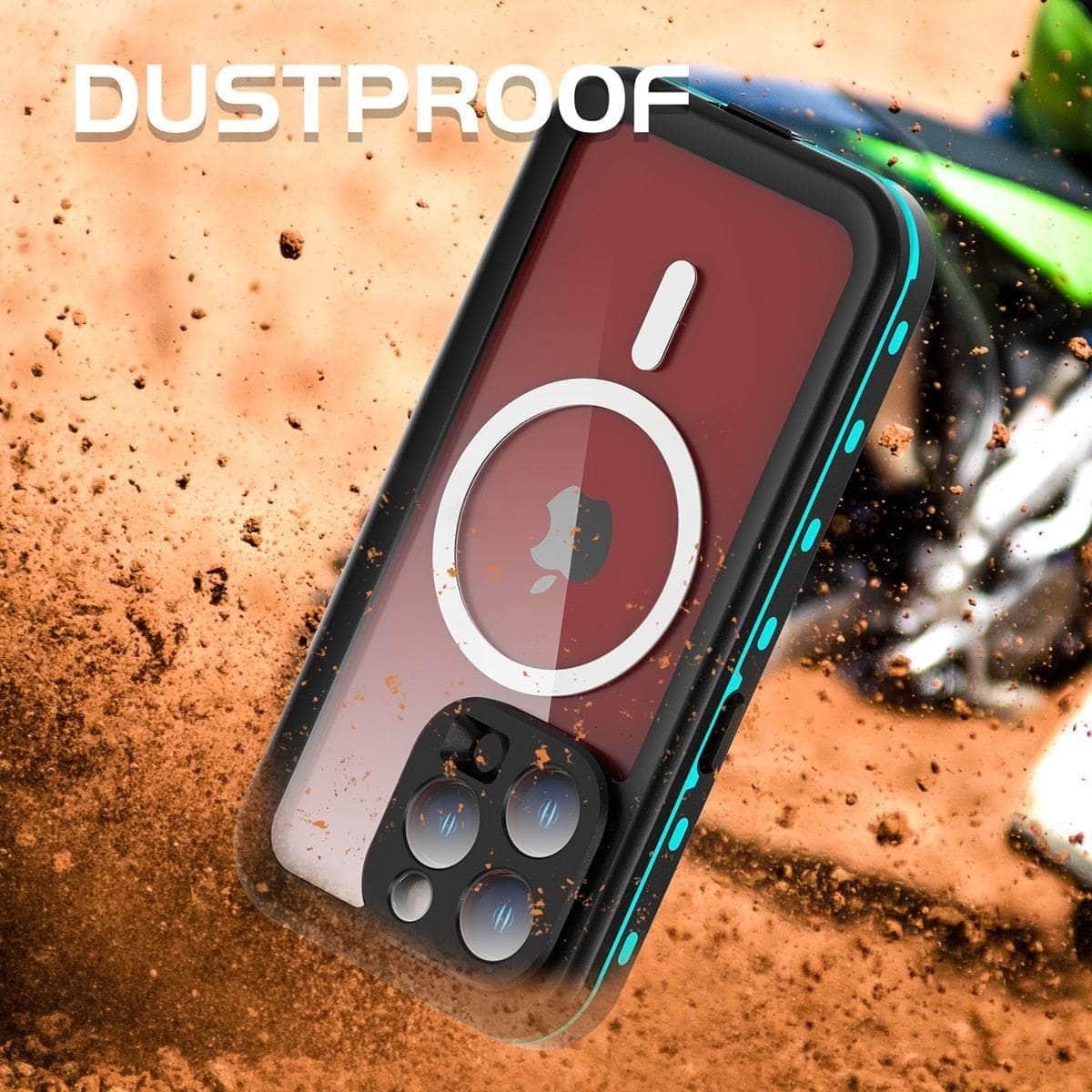 Casebuddy Black / For iPhone 15 iPhone 15 IP68 Waterproof Wireless MagSafe Case