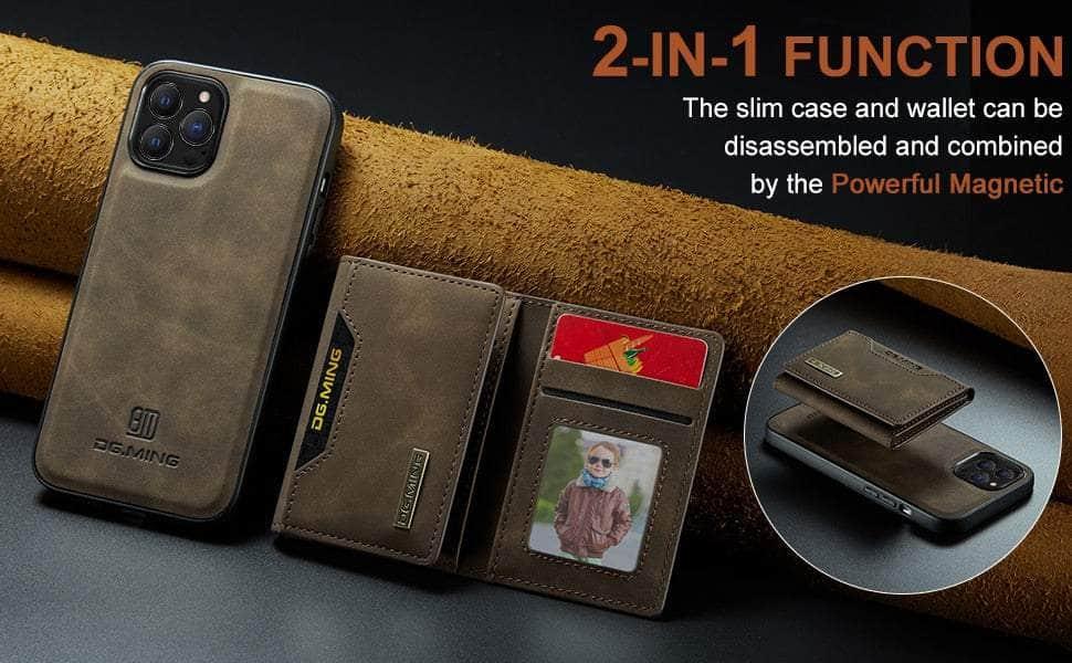 Casebuddy iPhone 15 Magnetic Split Body Wallet Case