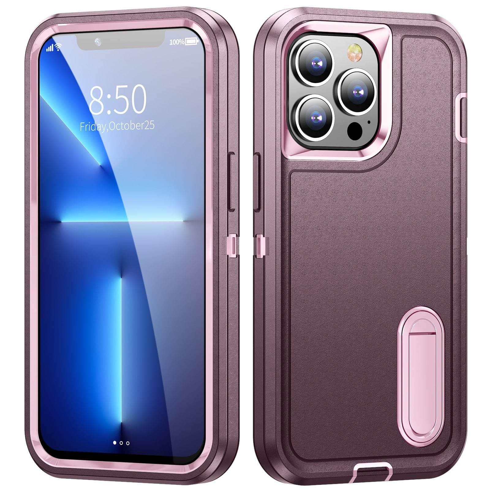 Casebuddy Fuchsia-Pink / For iPhone 15 Plus iPhone 15 Plus Heavy Armor Shockproof Defend Case