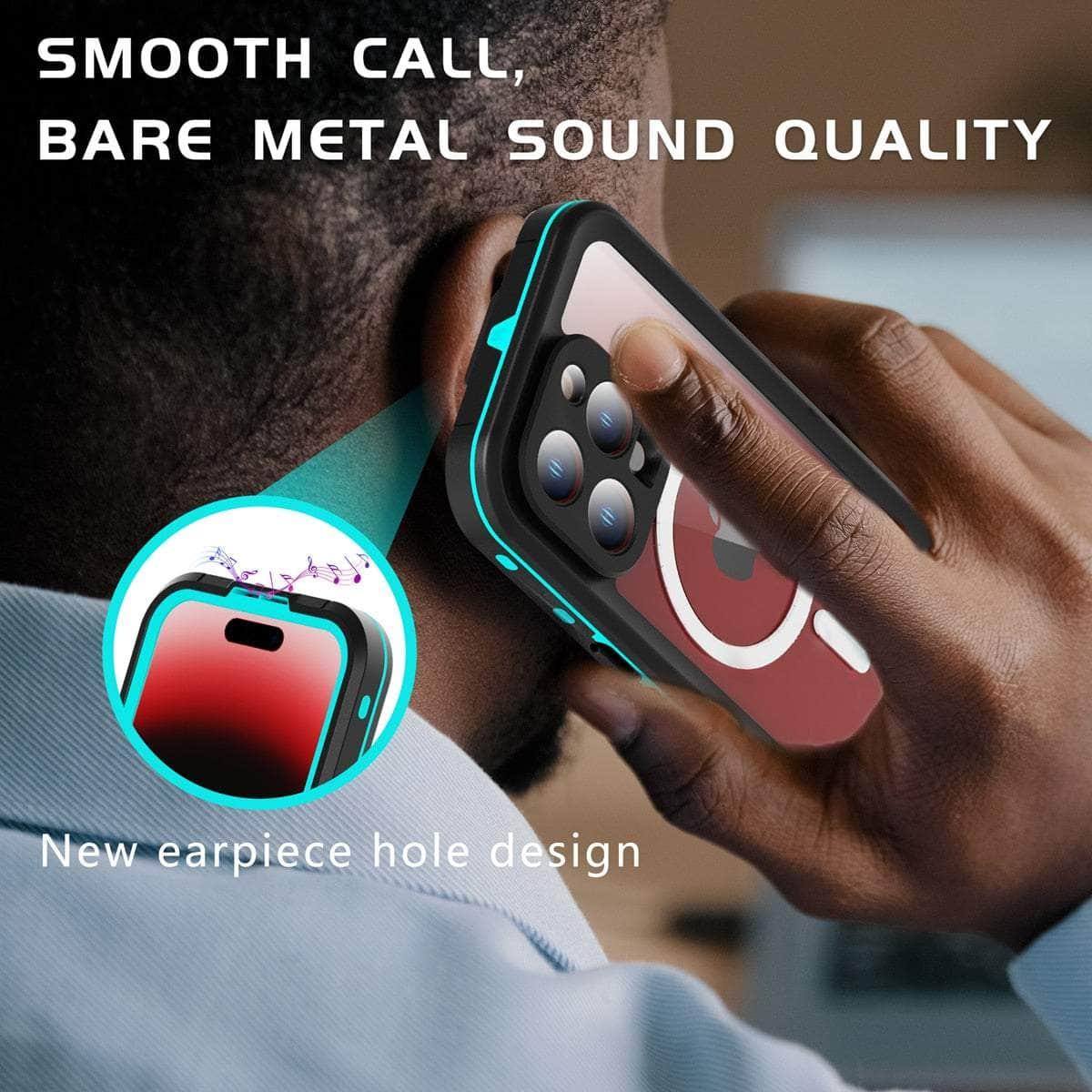 Casebuddy Black / For iPhone 15 Plus iPhone 15 Plus IP68 Waterproof Wireless MagSafe Case