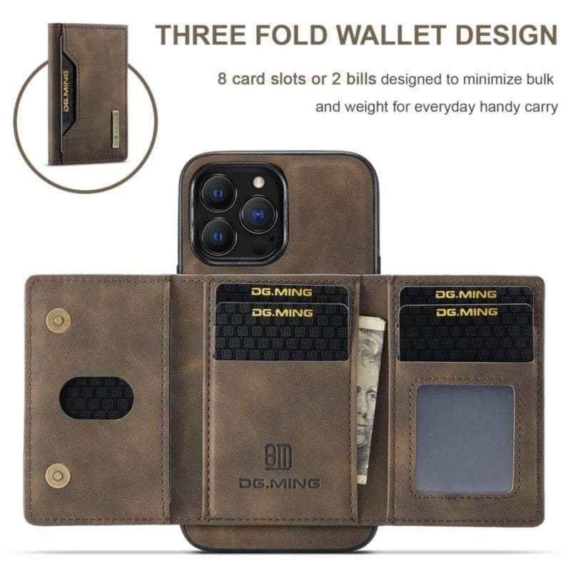 Casebuddy iPhone 15 Plus Magnetic Split Body Wallet Case
