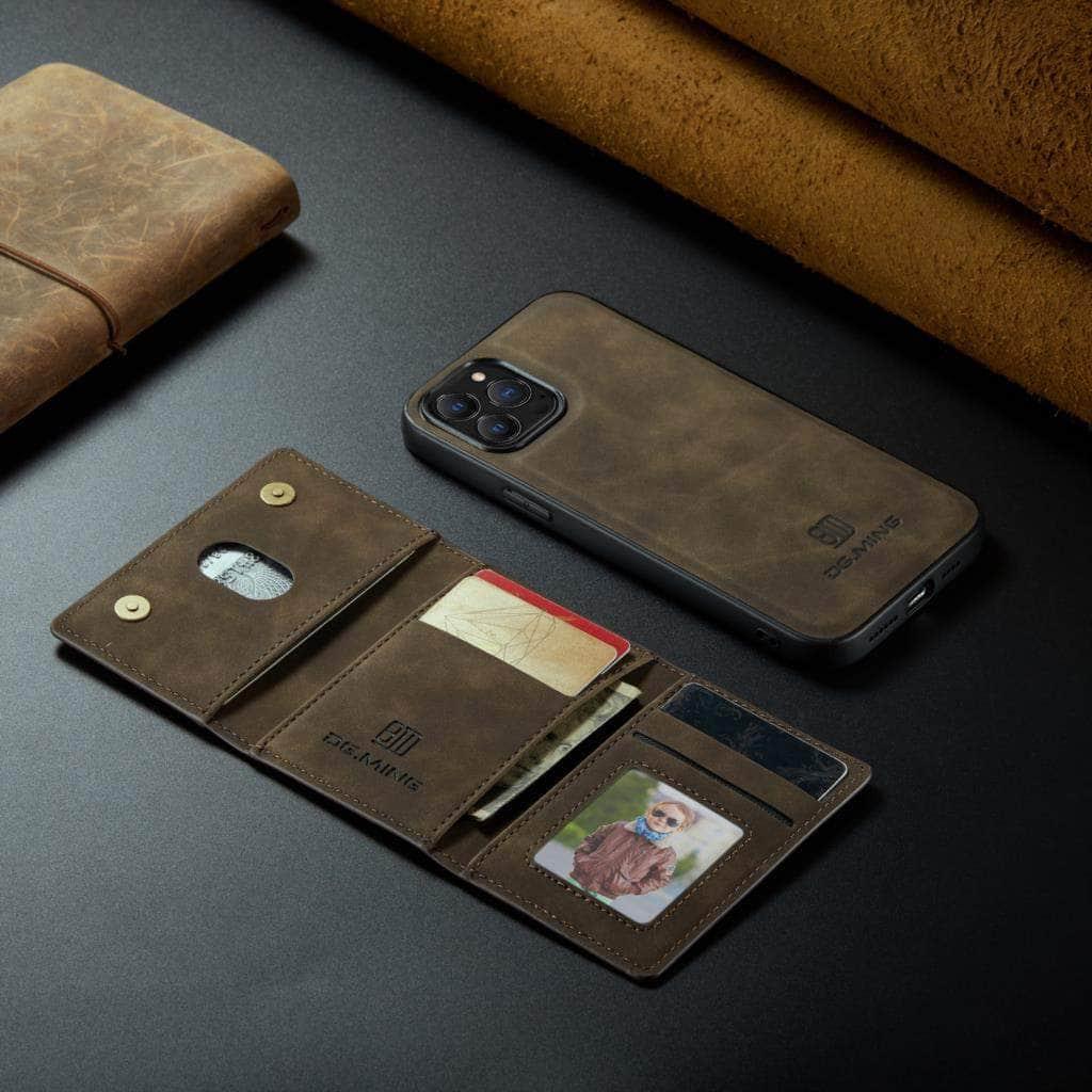 Casebuddy iPhone 15 Plus Magnetic Split Body Wallet Case