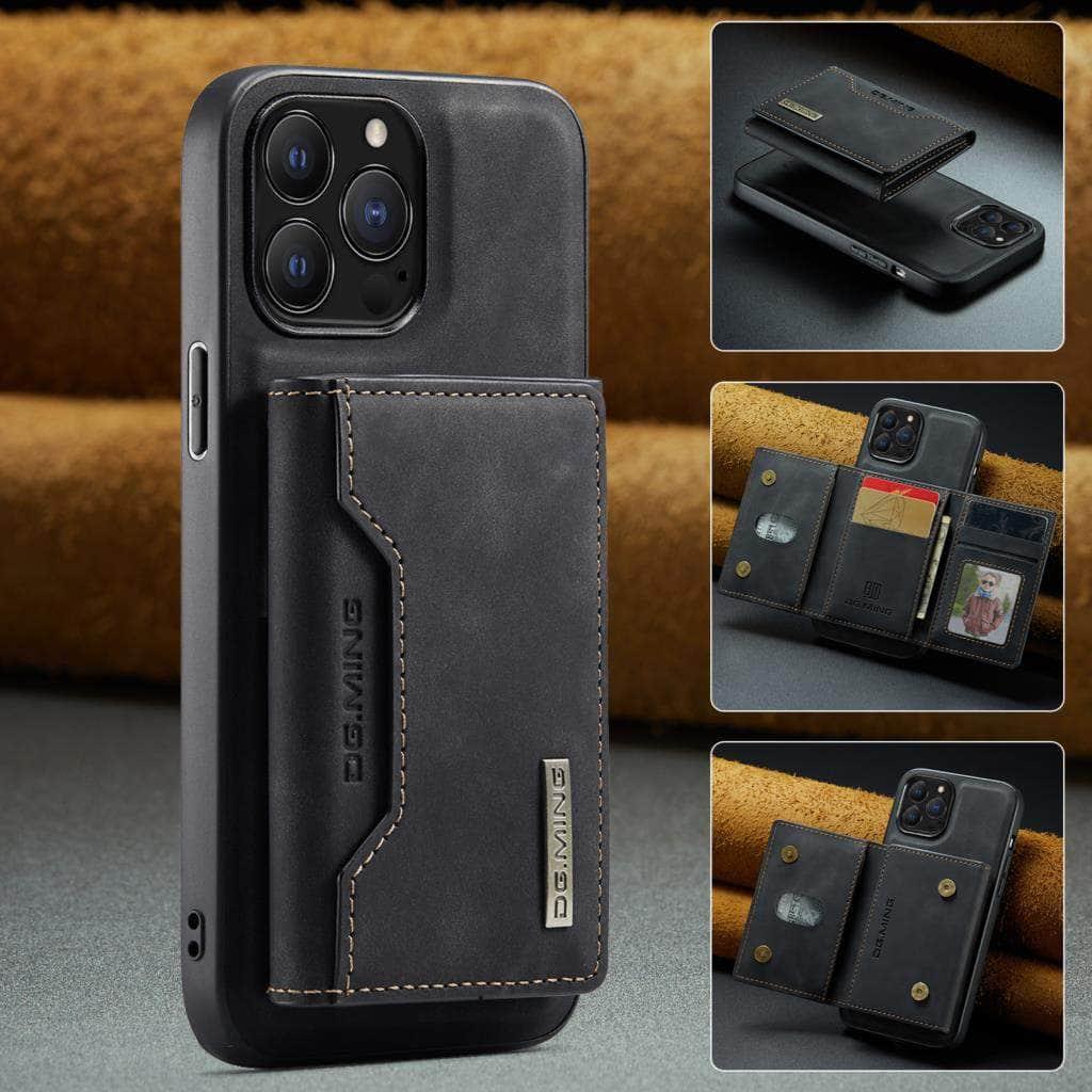Casebuddy iPhone 15 Plus Magnetic Split Body Wallet Case