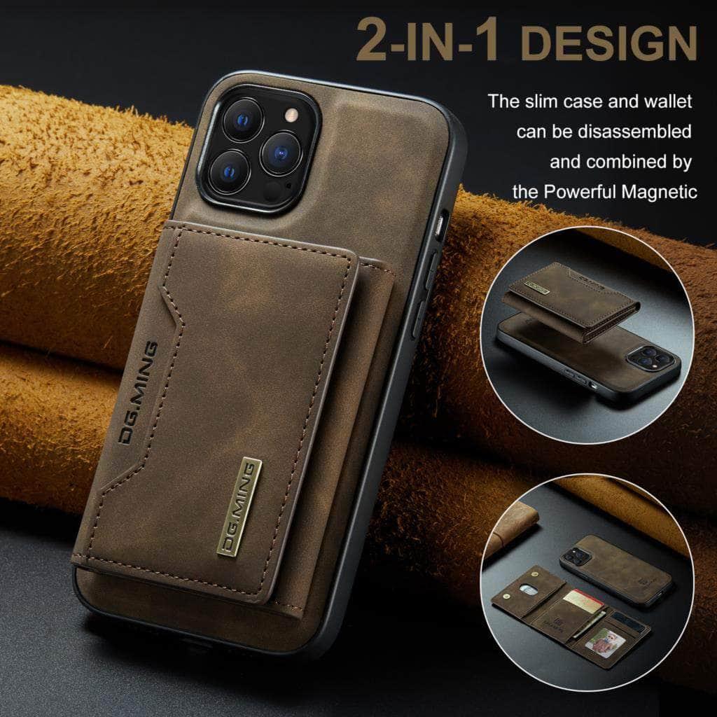 Casebuddy iPhone 15 Plus Magnetic Split Body Wallet Case