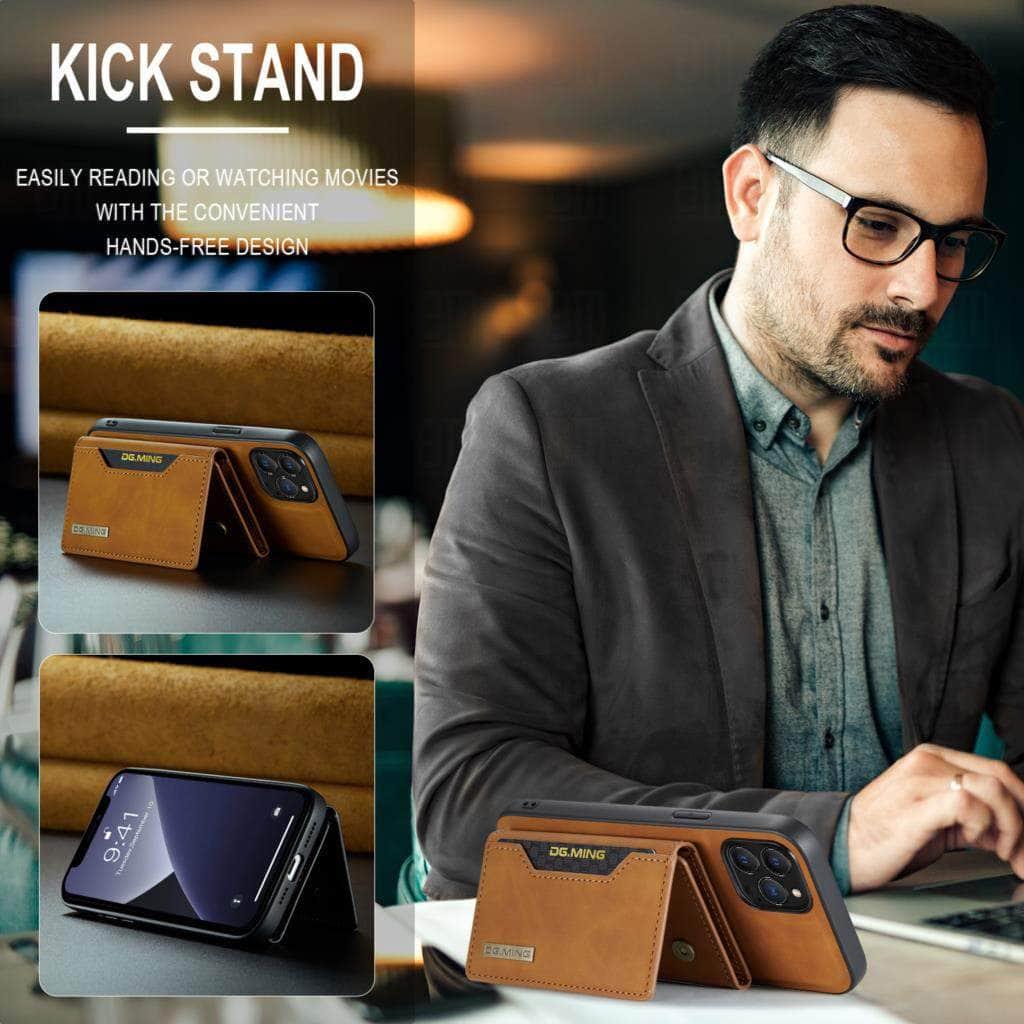 Casebuddy iPhone 15 Plus Magnetic Split Body Wallet Case