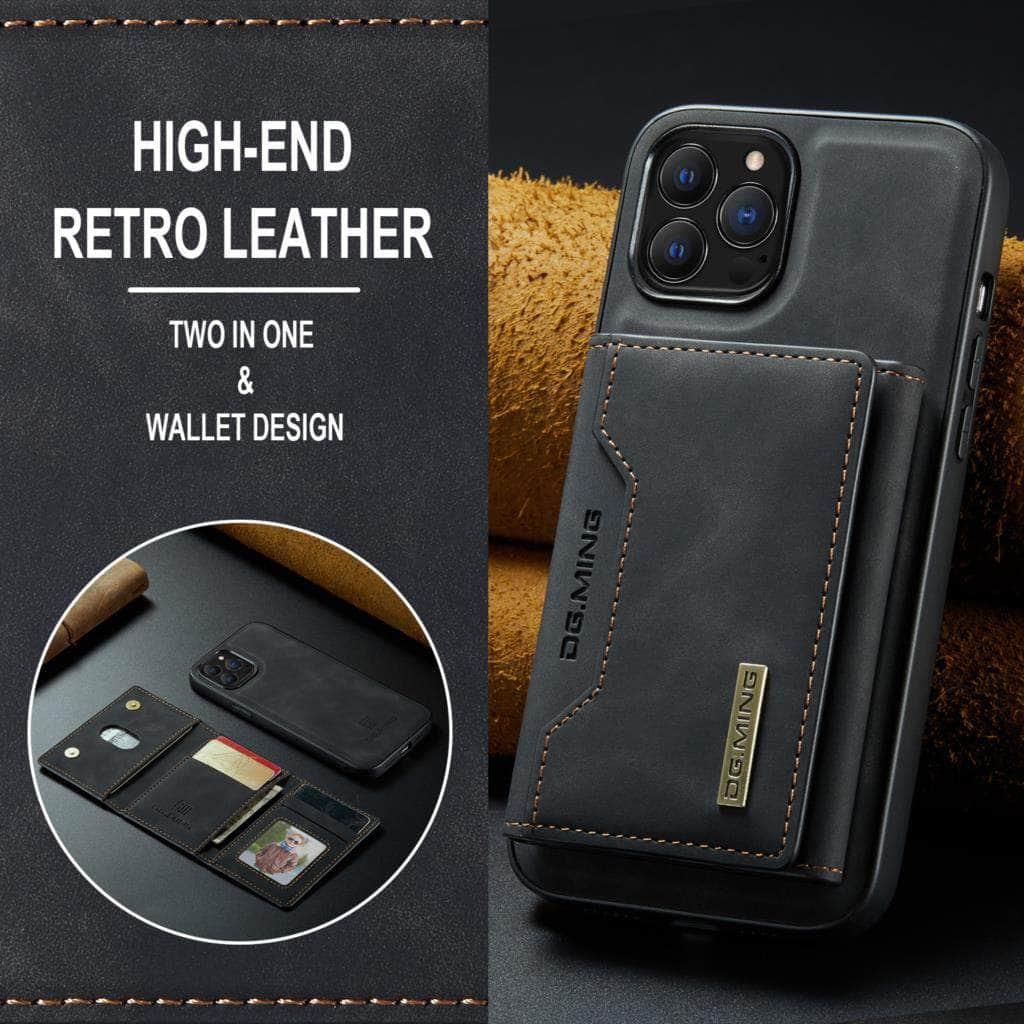 Casebuddy iPhone 15 Plus Magnetic Split Body Wallet Case