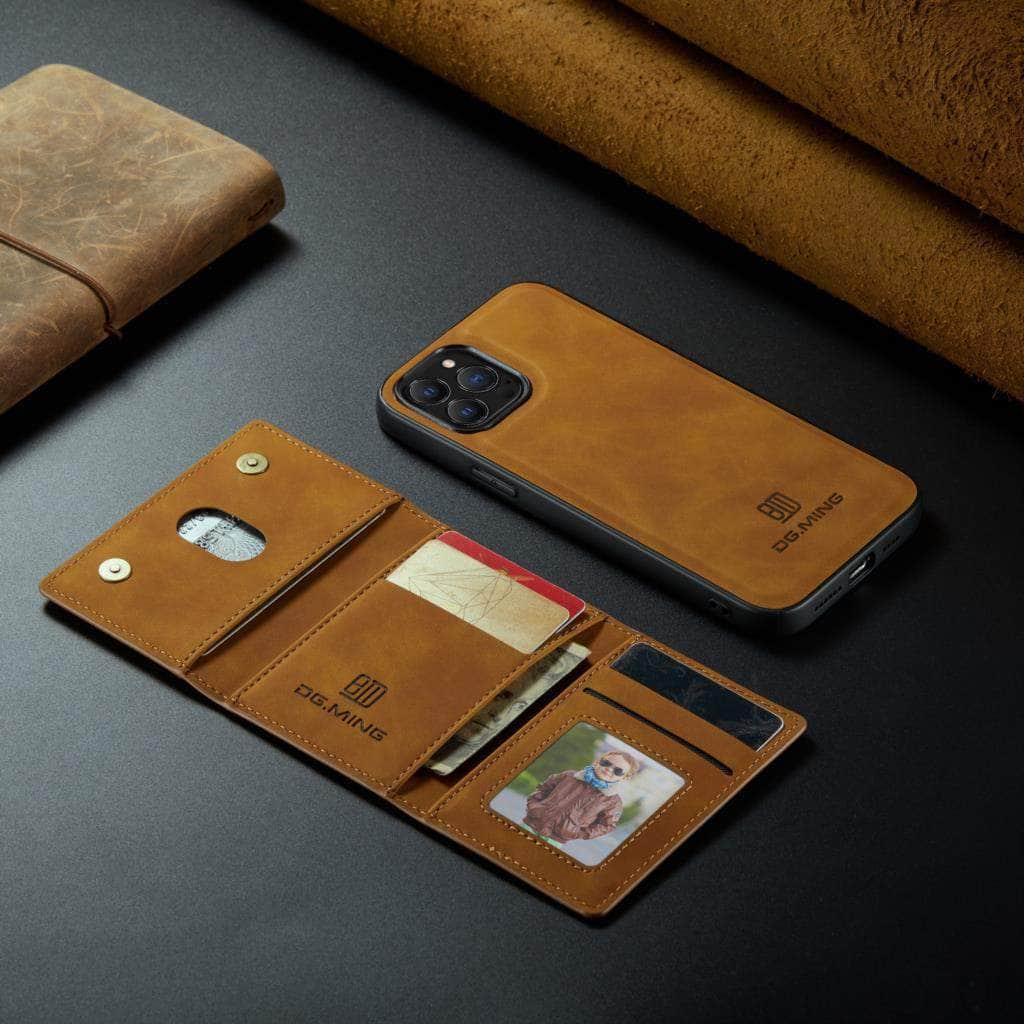 Casebuddy iPhone 15 Plus Magnetic Split Body Wallet Case