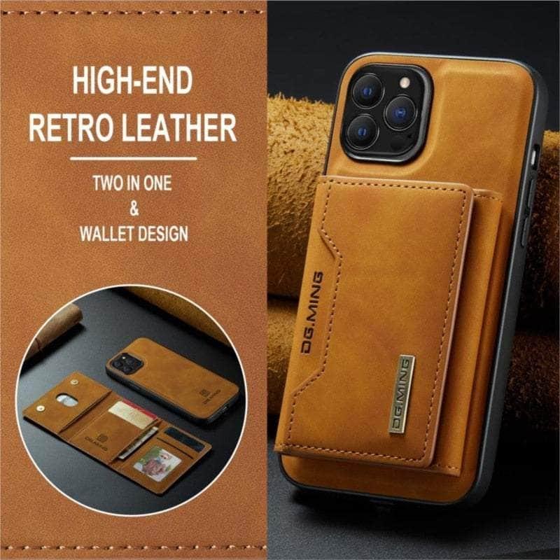 Casebuddy iPhone 15 Plus Magnetic Split Body Wallet Case