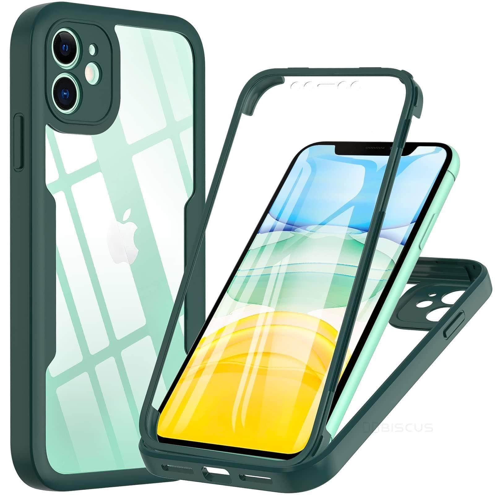 Casebuddy Green / iPhone 15 Pro Max iPhone 15 Pro Max 360 Degree Full Body Rugged Case