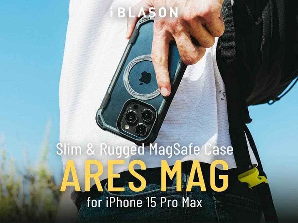 Casebuddy iPhone 15 Pro Max I-BLASON AresMag Shockproof MagSafe Case