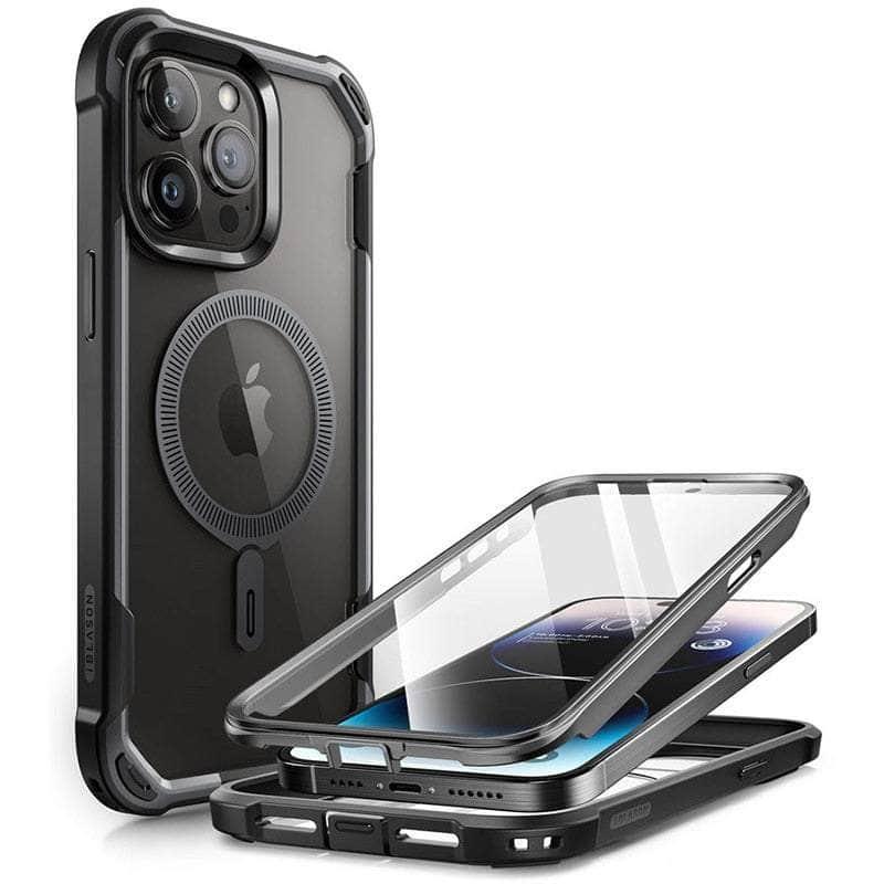 Casebuddy Black / PC + TPU iPhone 15 Pro Max I-BLASON AresMag Shockproof MagSafe Case