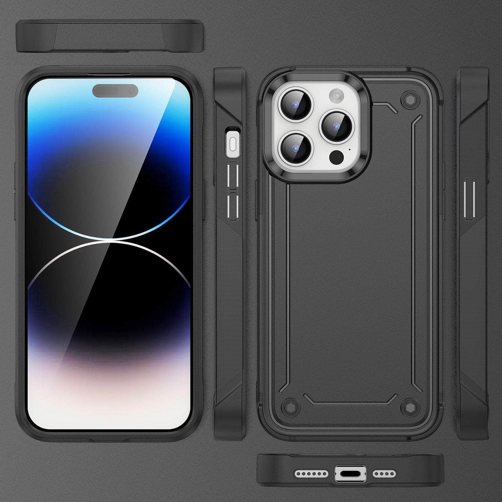 Casebuddy iPhone 15 Pro Max Shockproof Hard Plastic TPU Bumper
