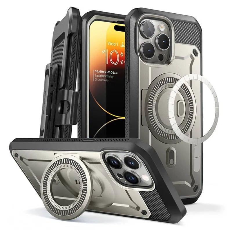 Casebuddy TiGray / PC + TPU iPhone 15 Pro Max SUPCASE UB Pro Mag Full Body Case