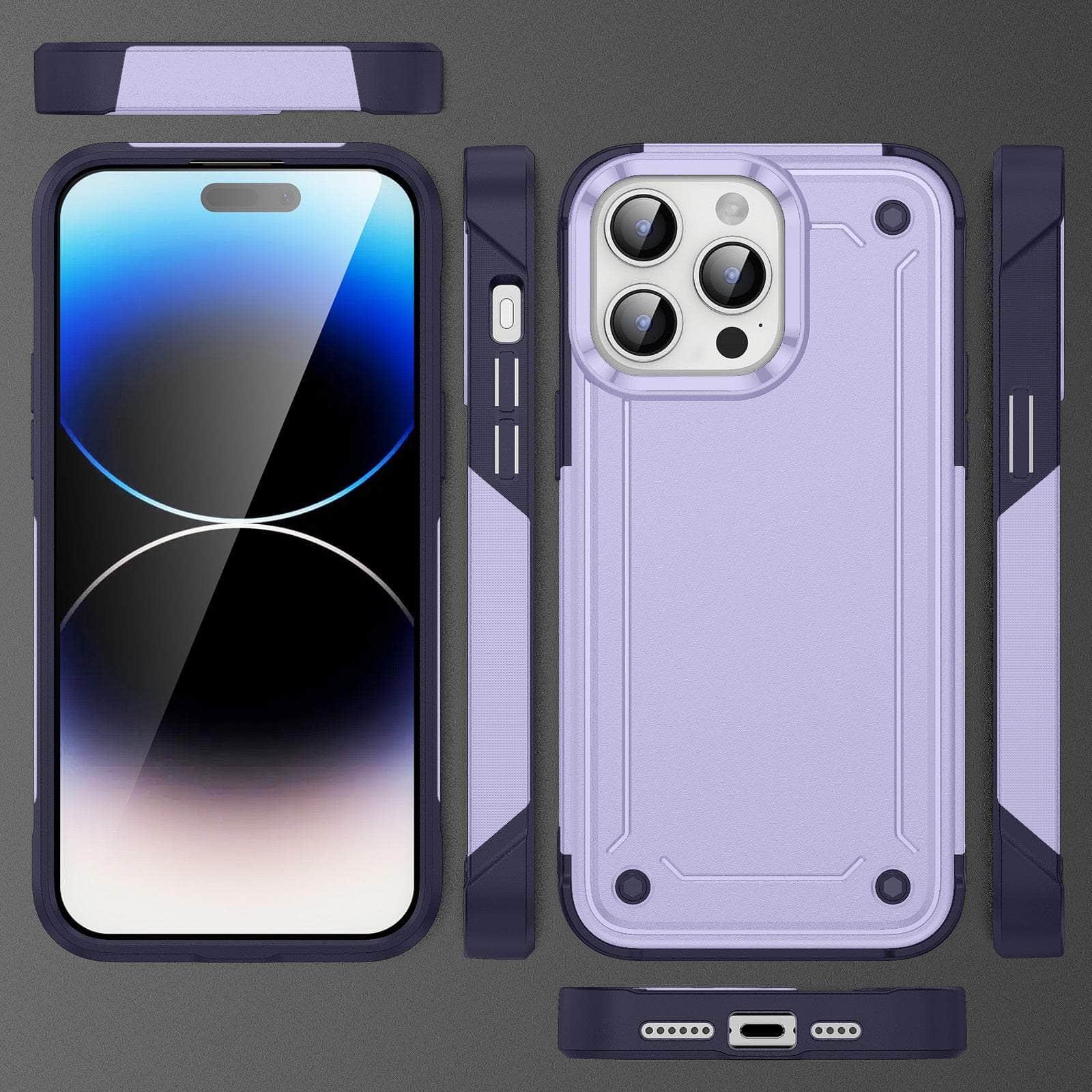 Casebuddy iPhone 15 Pro Shockproof Hard Plastic TPU Bumper