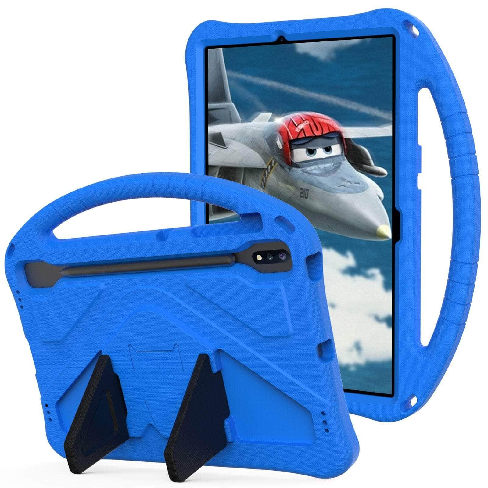 Casebuddy Blue / S9 SM-X710 X716B Kids EVA Case Galaxy Tab S9 Handholder