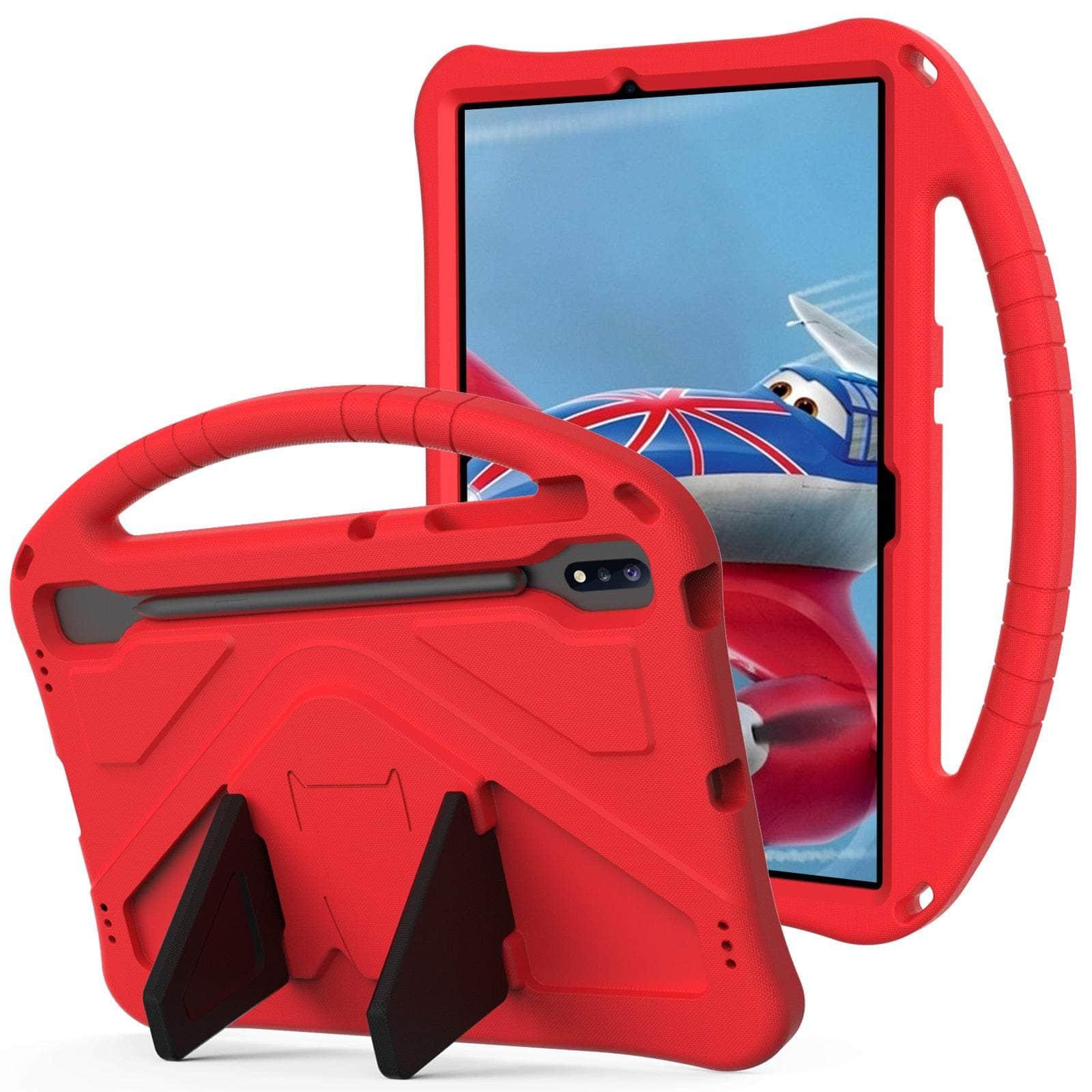 Casebuddy Red / S9 SM-X710 X716B Kids EVA Case Galaxy Tab S9 Handholder