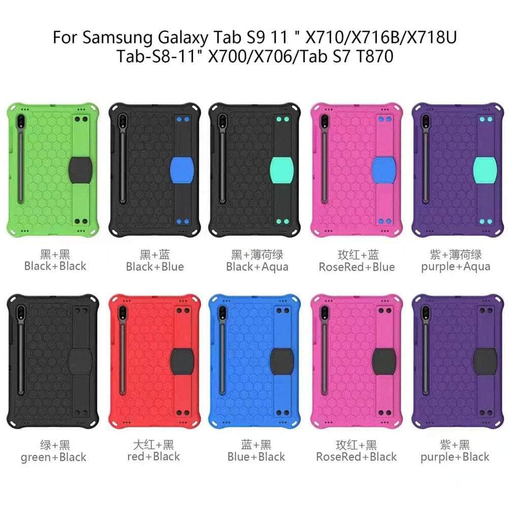 Casebuddy Kids Shoulder Strap Galaxy Tab S9 2023 EVA Case