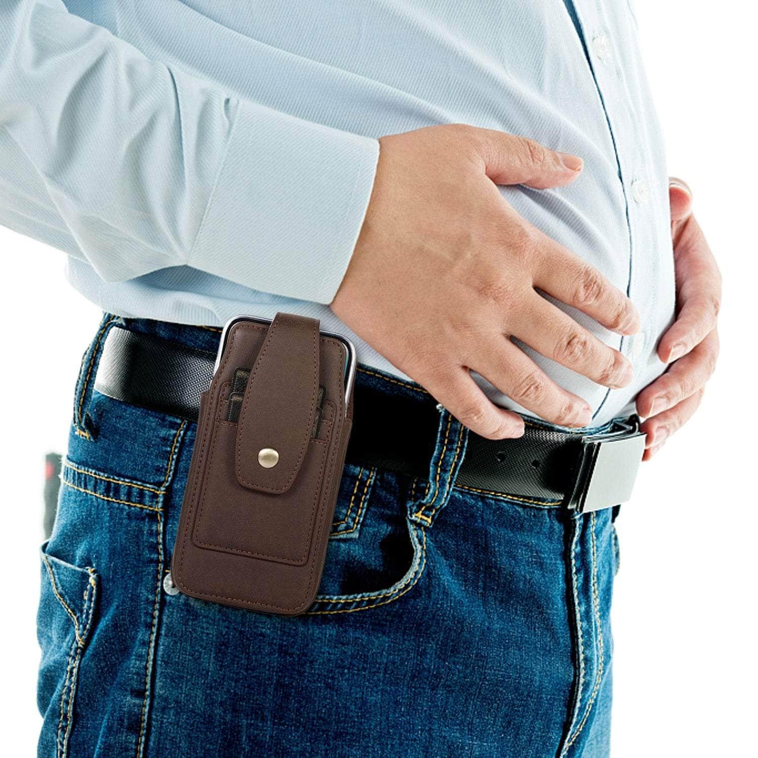 Casebuddy Leather Belt Clip Galaxy Z Fold 5 Holster Pouch