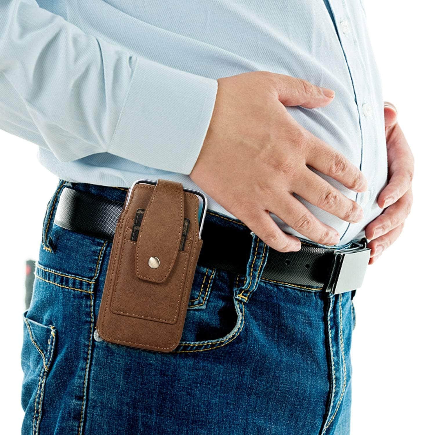 Casebuddy Leather Belt Clip Galaxy Z Fold 5 Holster Pouch