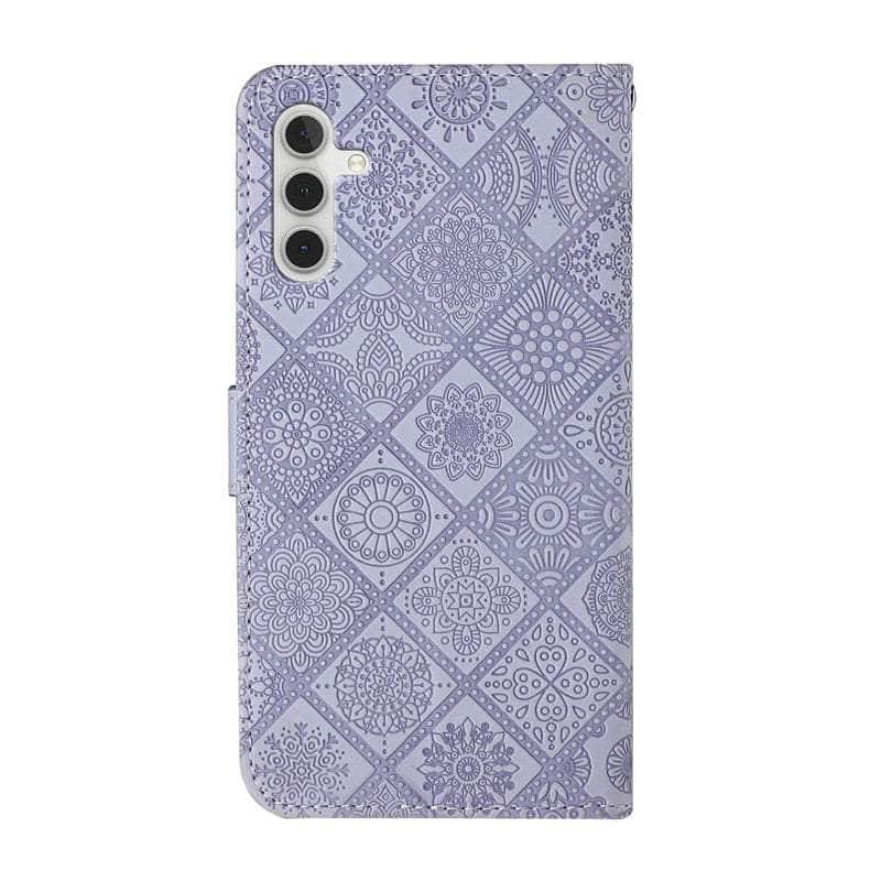 Casebuddy Leather Flip Wallet Galaxy A24 Floral Case