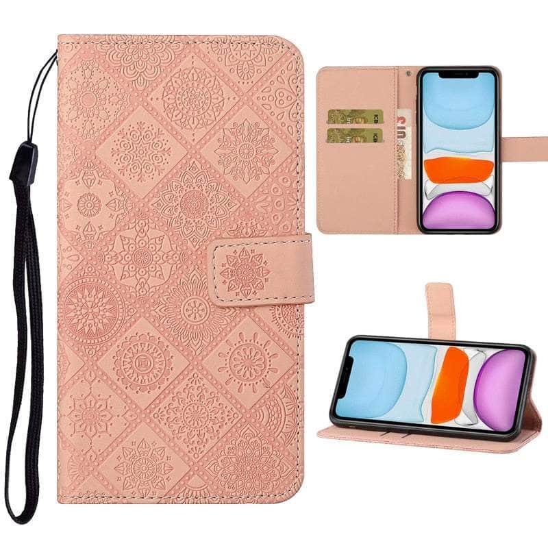Casebuddy Leather Flip Wallet Galaxy A24 Floral Case