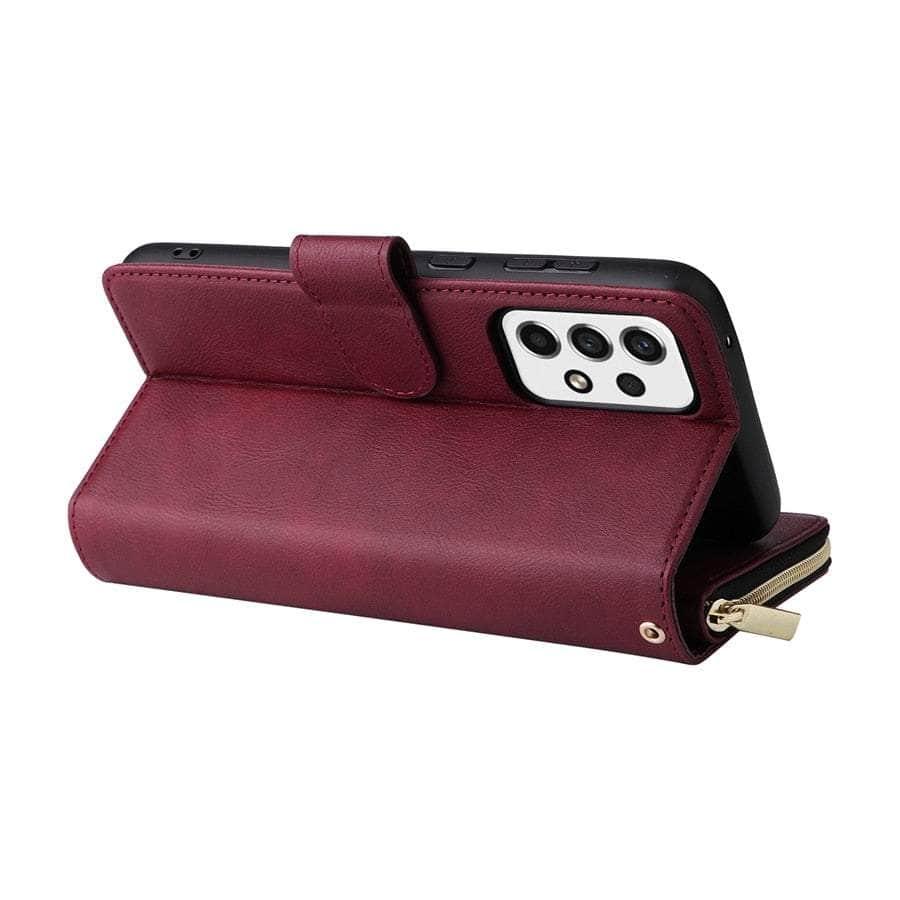 Casebuddy Luxury Galaxy A54 Wallet 9-Card Leather Case