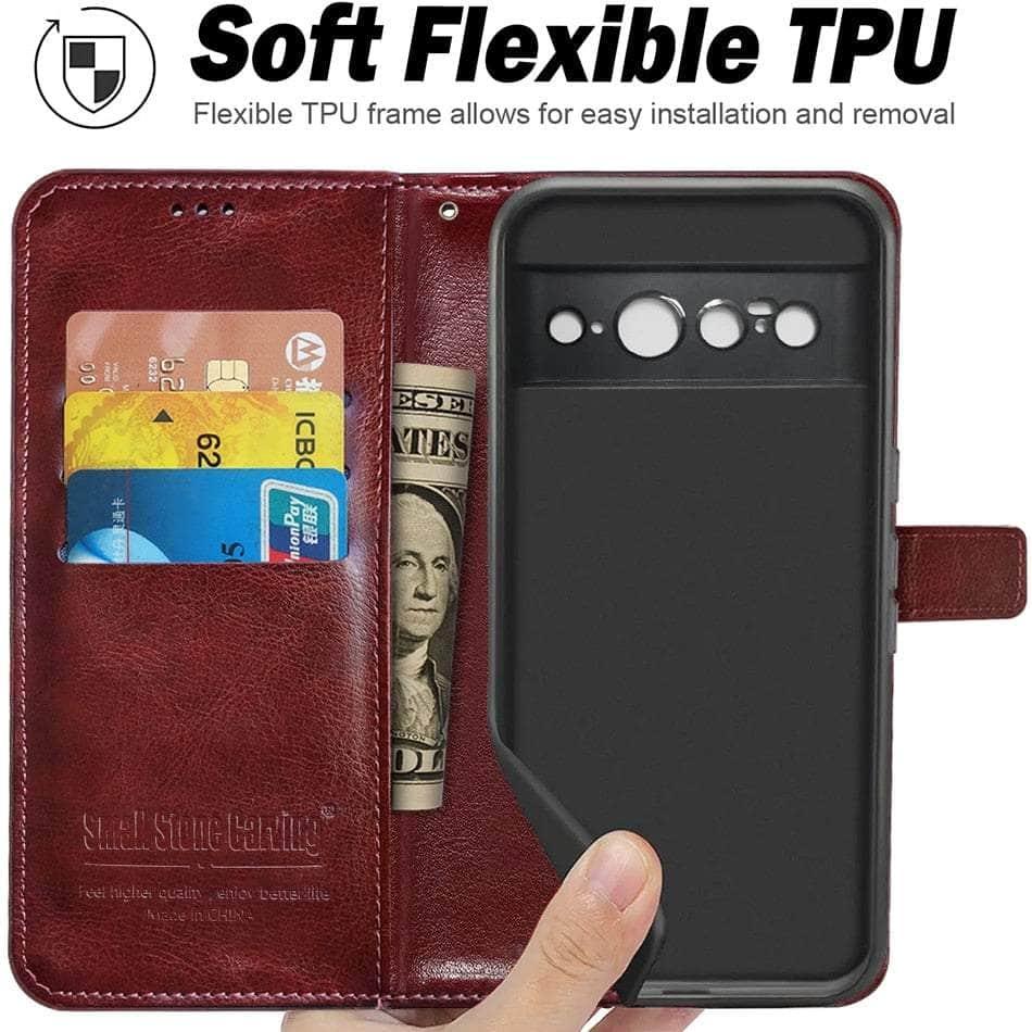 Magnetic Google Pixel 8 Pro Wallet Flip Case