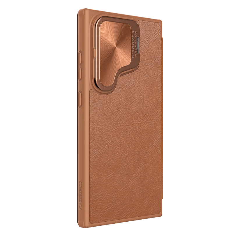 CaseBuddy Australia NILLKIN Galaxy S24 Ultra Vegan Flip Leather Card Slot Cover