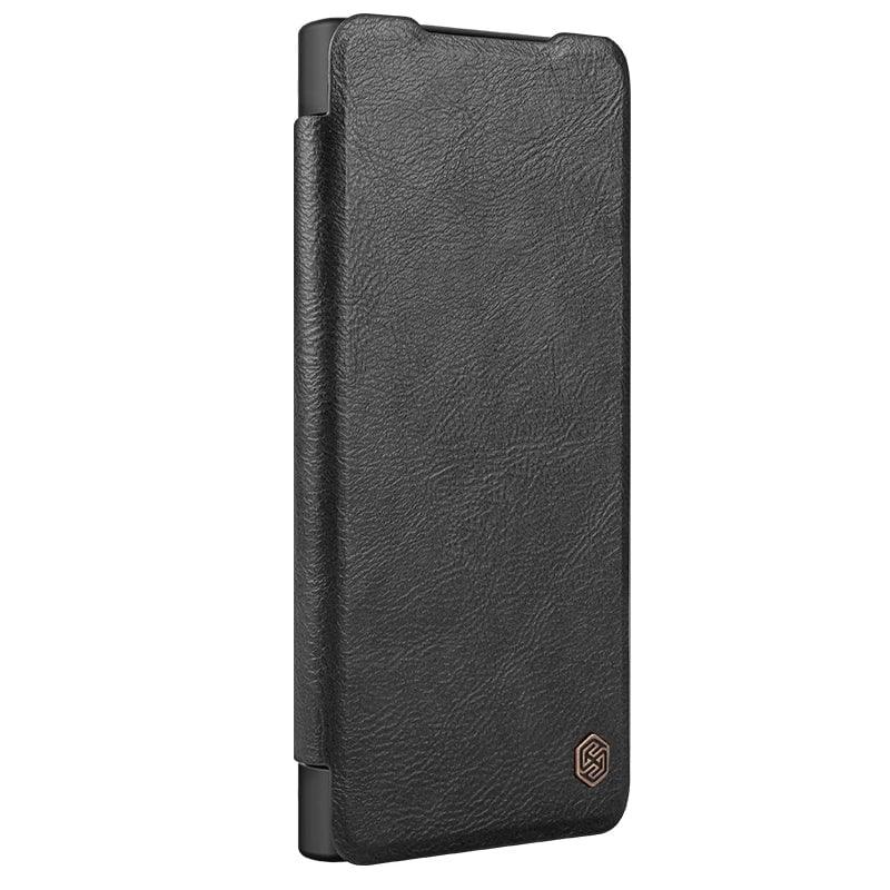Casebuddy Qin Black / for SM S24 NILLKIN Galaxy S24 Vegan Flip Leather Card Slot Cover