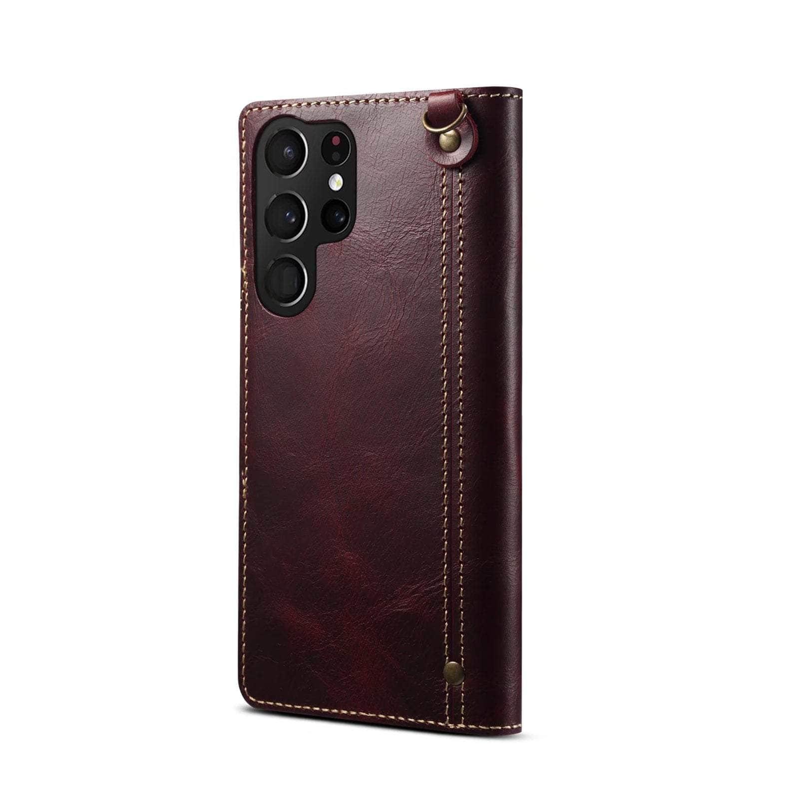 Casebuddy Real Cowhide Galaxy S23 FE Leather Case