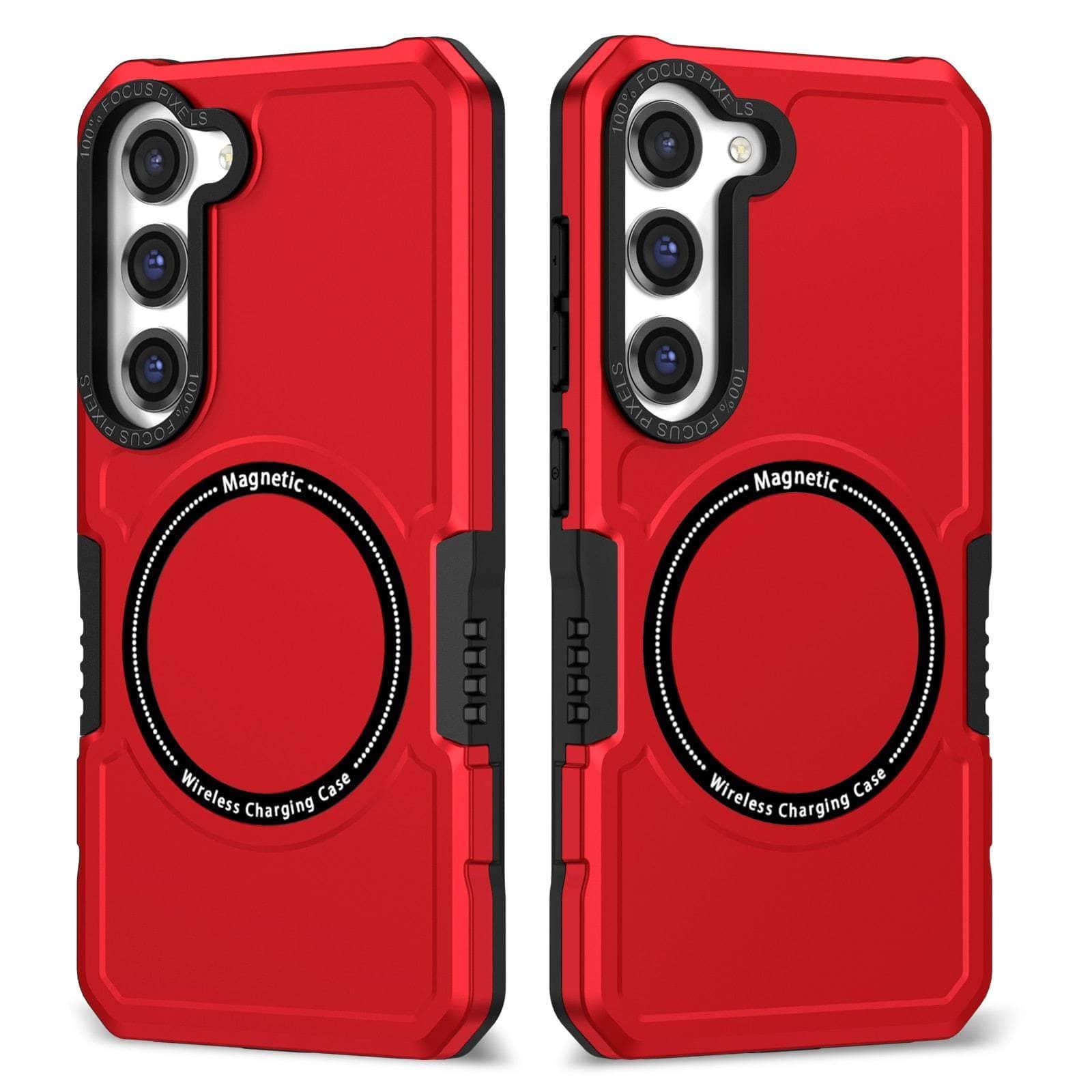 Casebuddy Red / For Samsung S23Ultra Shockproof Galaxy S23 FE Armor Case