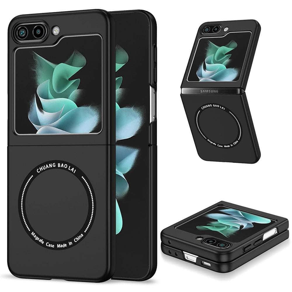 Casebuddy Black 01 / For Samsung Z Flip5 Size: Galaxy Z Flip 5 Magsafe Charging Case