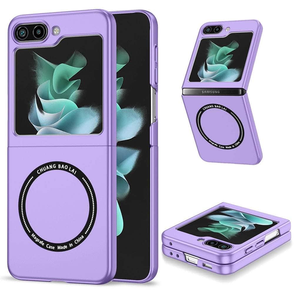 Casebuddy Purple 05 / For Samsung Z Flip5 Size: Galaxy Z Flip 5 Magsafe Charging Case