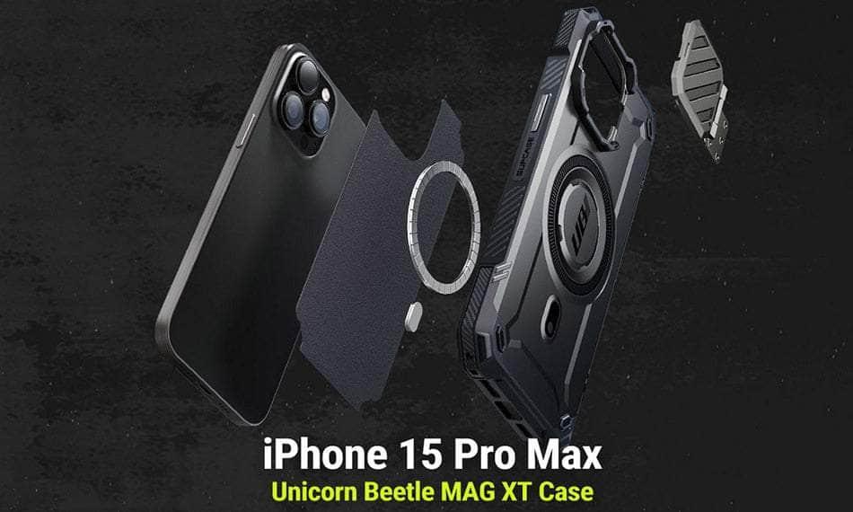 Casebuddy Black / PC + TPU SUPCASE iPhone 15 Pro Max Mag XT Full Body Case