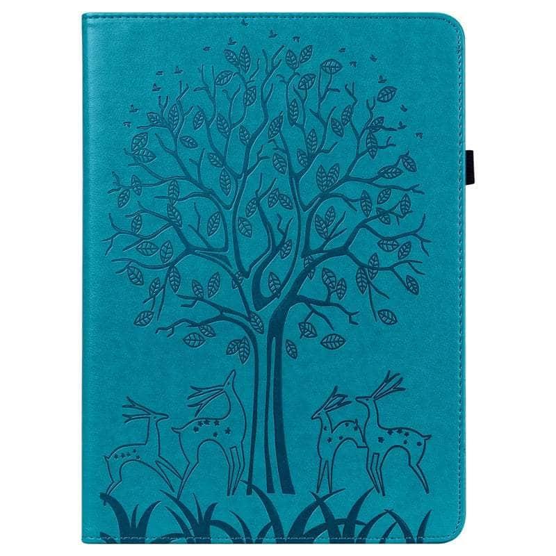 Casebuddy blue-deer / Tab S9 (11 inch) Tab S9 2023 Cute Deer Stand Wallet Cover