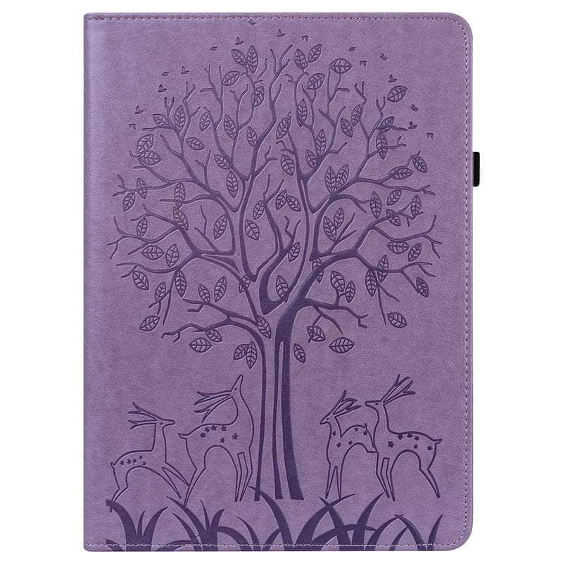 Casebuddy purple-deer / Tab S9 (11 inch) Tab S9 2023 Cute Deer Stand Wallet Cover
