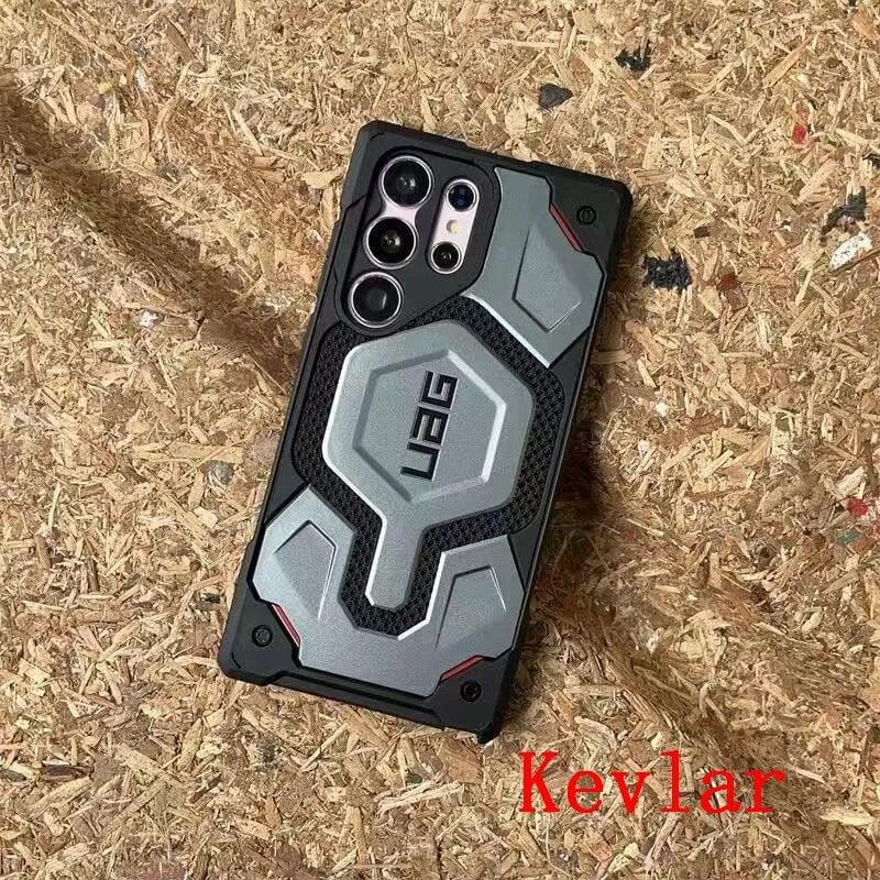 Casebuddy Gray / For Galaxy S23 Plus UAG Monarch Pro Kevlar S23 Plus Magnetic Case